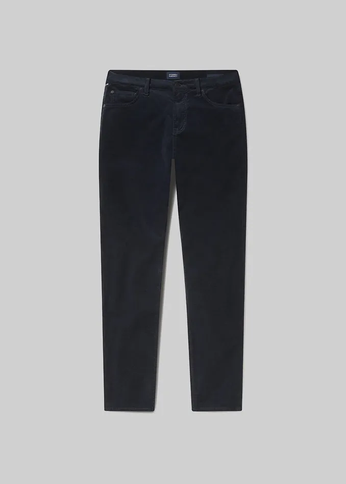 Men Pants Citizens Of Humanity London Tapered Slim Velvet In Navy
