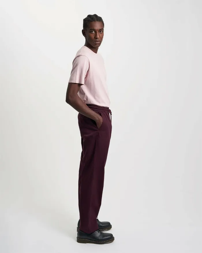 Men Pants Colorful Standard Organic Twill Pants Oxblood Red