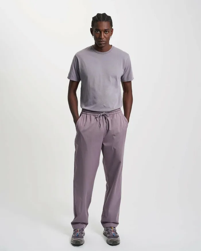 Men Pants Colorful Standard Organic Twill Pants Purple Haze
