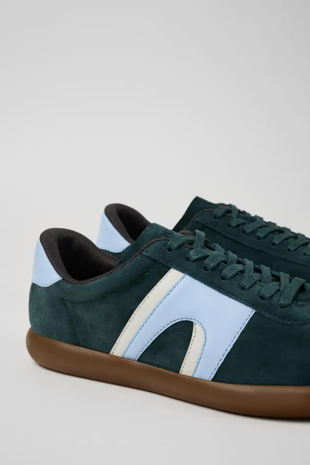 Men Pelotas Soller Green NubuckLeather Sneaker Camper Sneakers