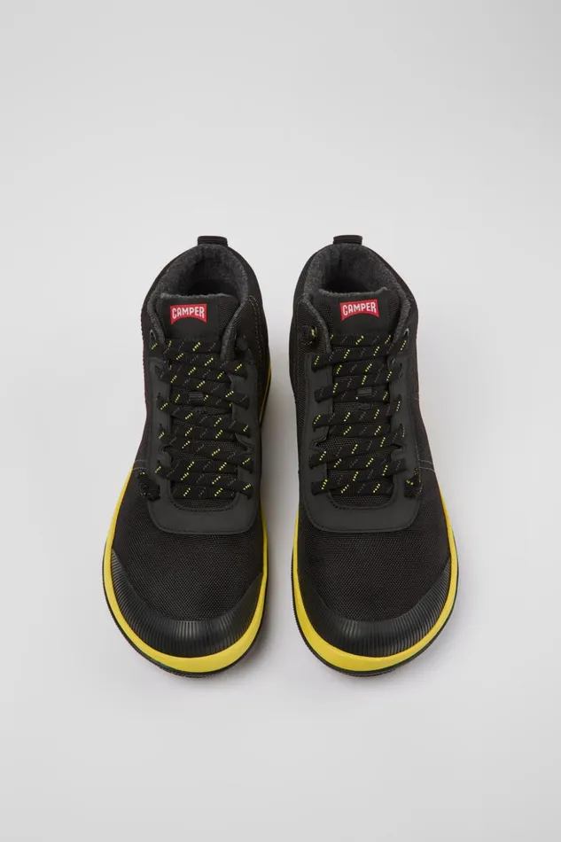 Men Peu Pista GORETEX Black Textile Ankle Boots Camper Ankle Boots Men Peu Pista GORETEX Black Textile Ankle Boots Camper Ankle Boots