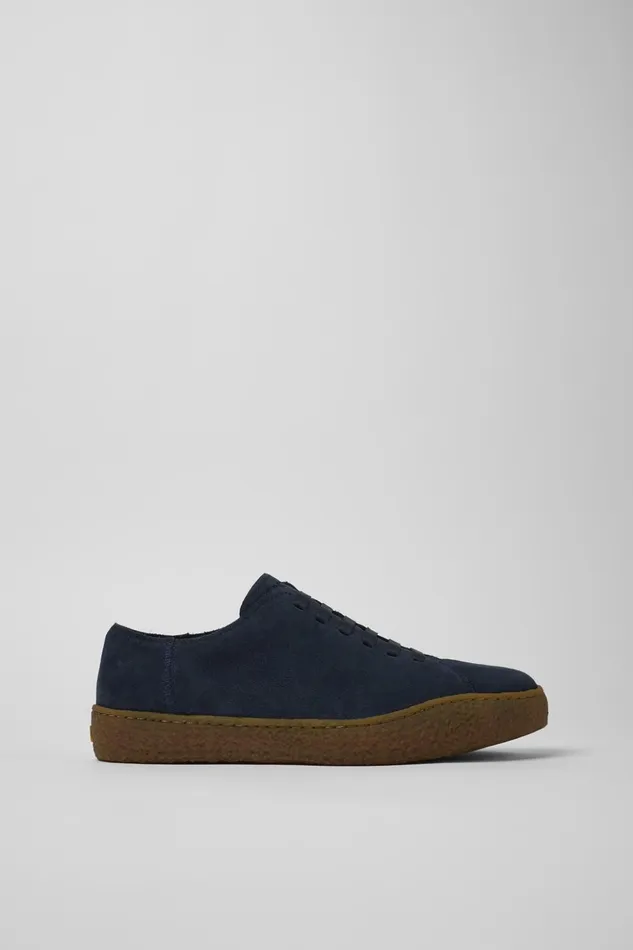 Men Peu Terreno Blue Nubuck Shoes Camper Sneakers Men Peu Terreno Blue Nubuck Shoes Camper Sneakers