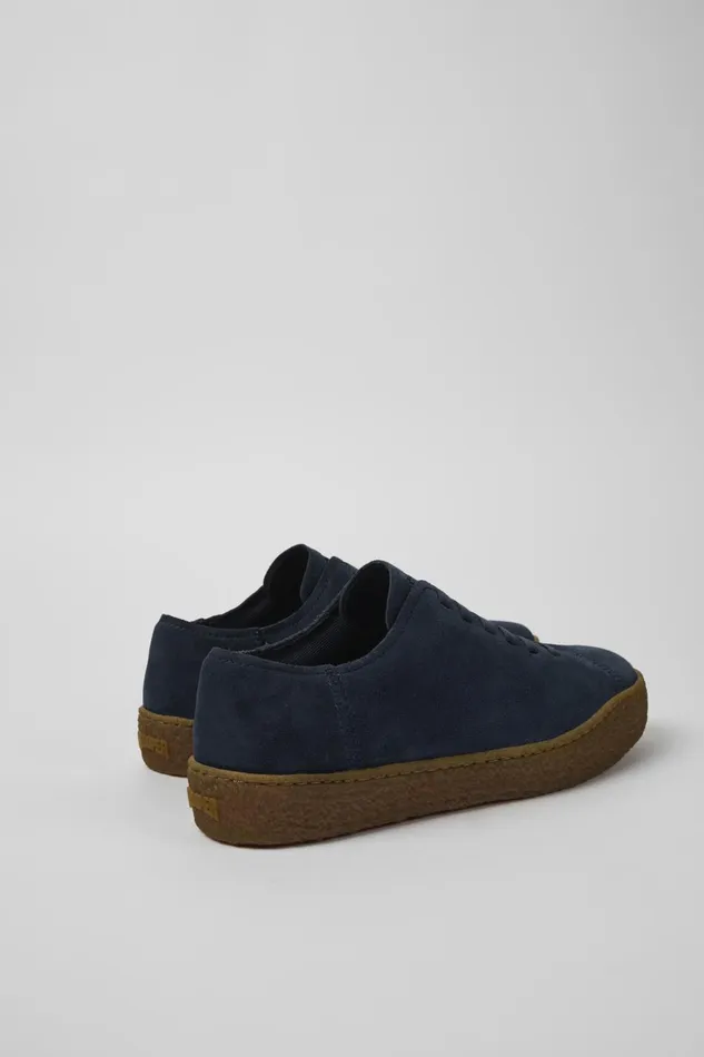 Men Peu Terreno Blue Nubuck Shoes Camper Sneakers Men Peu Terreno Blue Nubuck Shoes Camper Sneakers