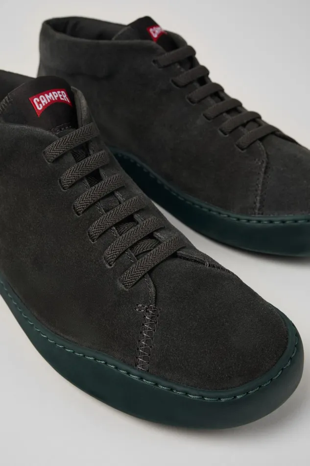 Men Peu Touring Gray Nubuck Sneakers Camper Ankle Boots