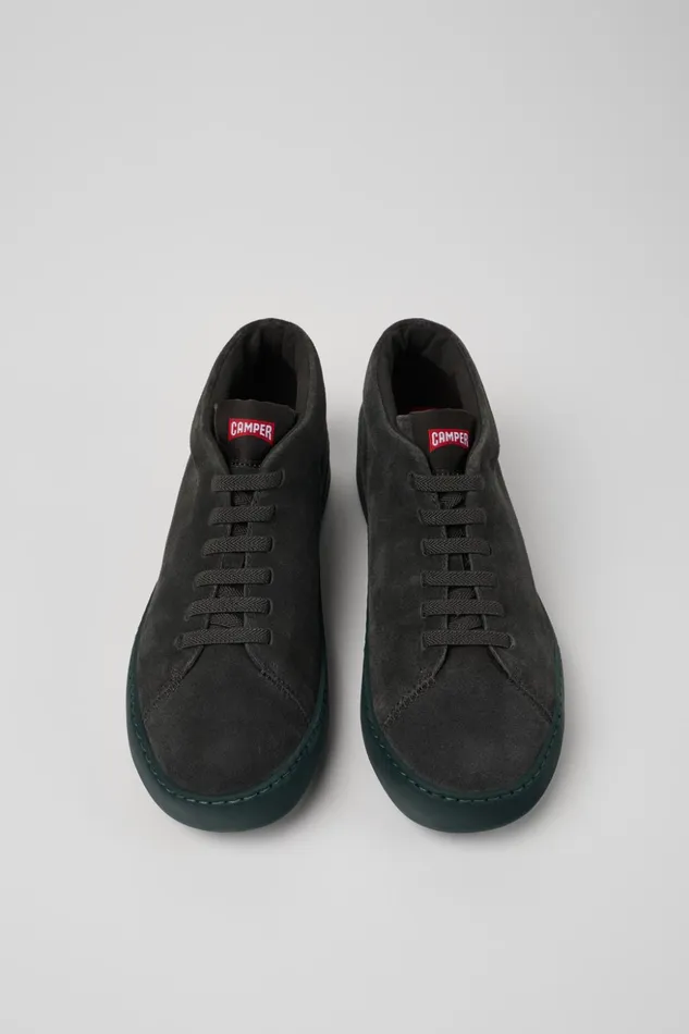 Men Peu Touring Gray Nubuck Sneakers Camper Ankle Boots Men Peu Touring Gray Nubuck Sneakers Camper Ankle Boots