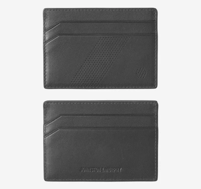 Men Richmond Perforated Weekender Case Black JohnstonandMurphy Wallets