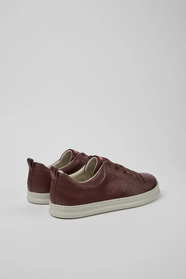 Men Runner Burgundy Leather Sneakers Camper Sneakers Men Runner Burgundy Leather Sneakers Camper Sneakers