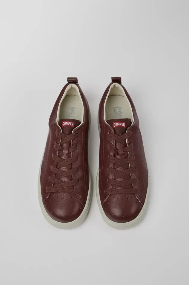 Men Runner Burgundy Leather Sneakers Camper Sneakers Men Runner Burgundy Leather Sneakers Camper Sneakers