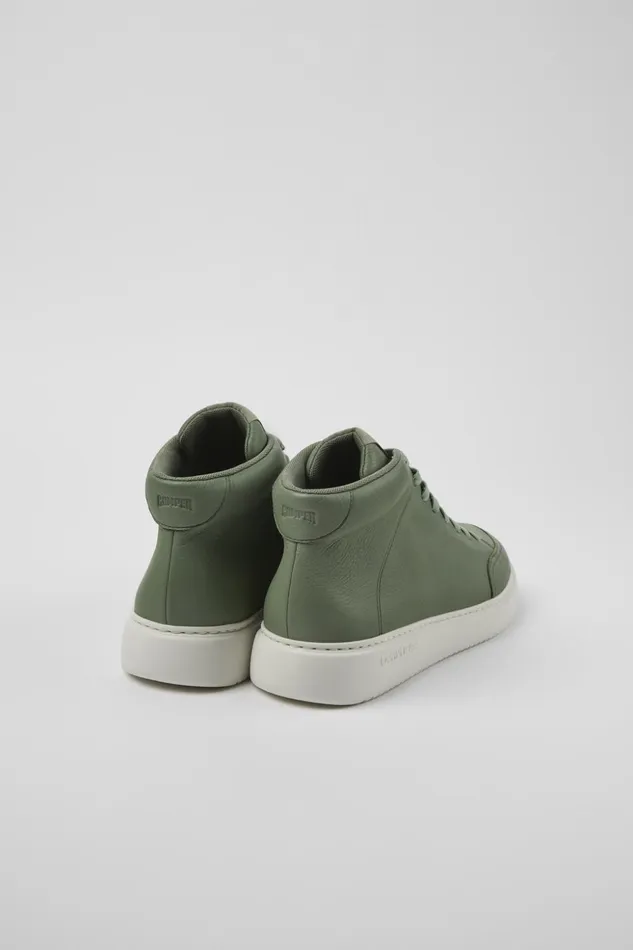 Men Runner K21 Green Leather Sneakers Camper Ankle Boots Men Runner K21 Green Leather Sneakers Camper Ankle Boots