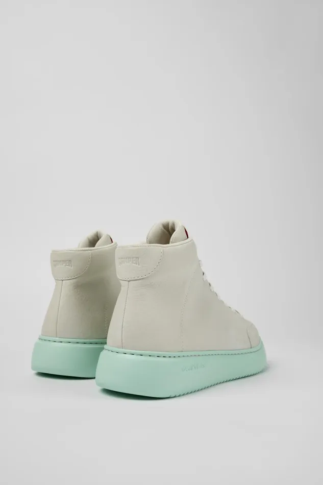 Men Runner K21 White Leather Sneaker Bootie Camper Ankle Boots