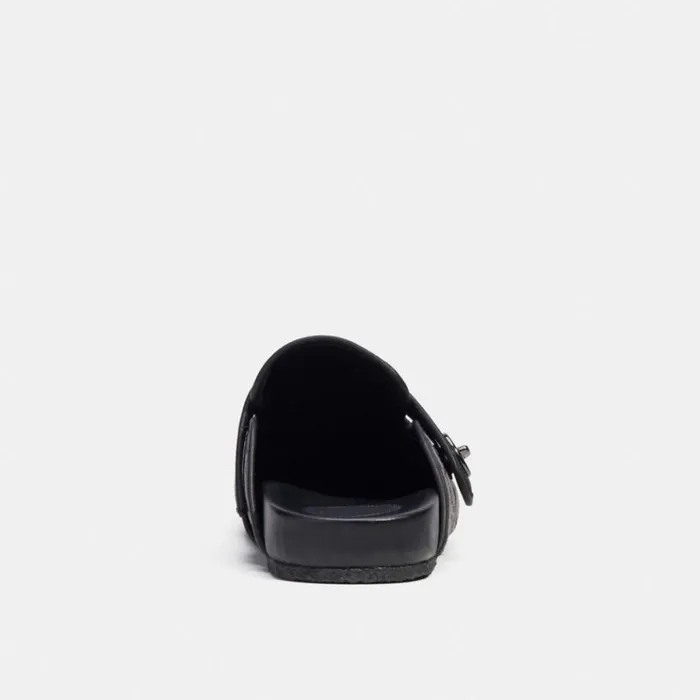 Men Sandals and Slides Coach Clog In Signature Jacquard Charcoalblack