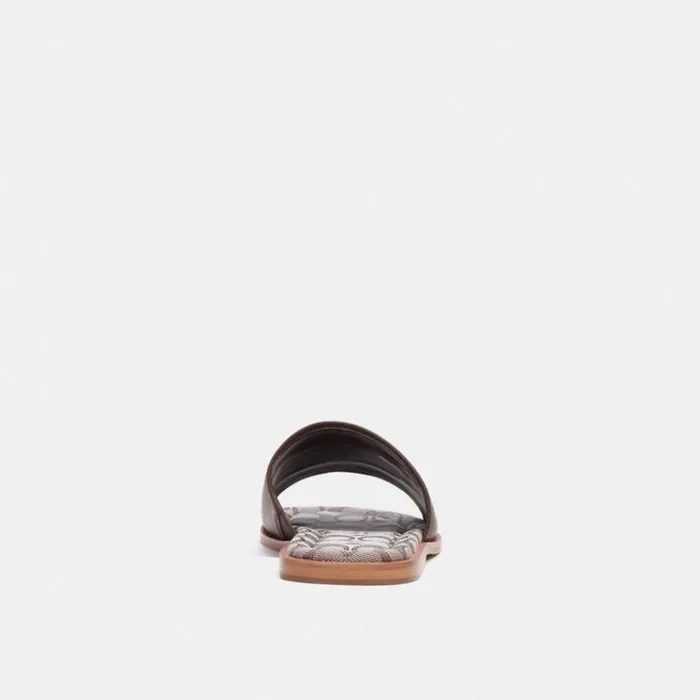 Men Sandals and Slides Coach Sandal With Signature Jacquard Maple