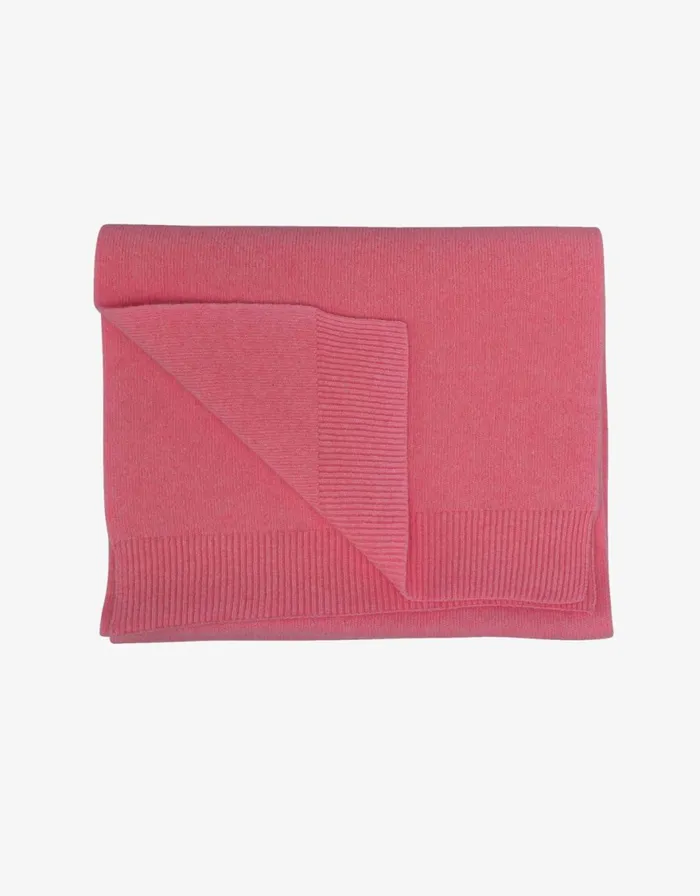 Men Scarves Colorful Standard Merino Wool Scarf Raspberry Pink
