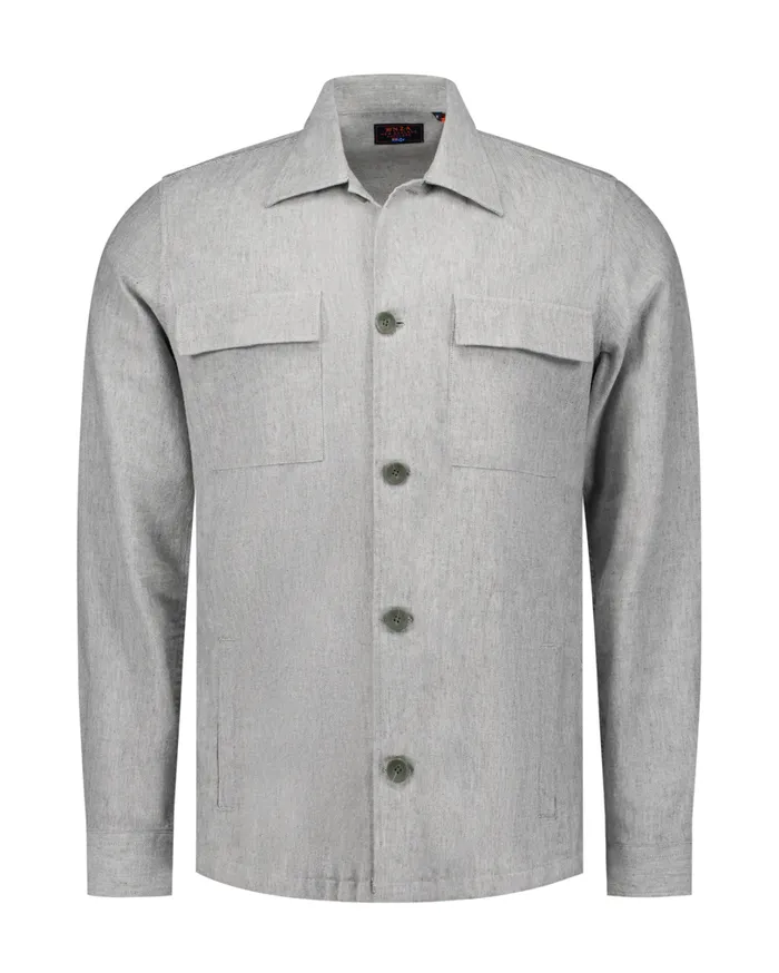 Men Shirts NZA New Zealand Auckland Light Green Stretch Overshirt 8211 Jungle Green