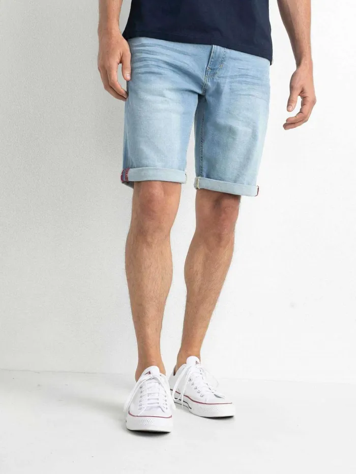 Men Shorts Petrol Industries Bullseye Denim Shorts Bleached