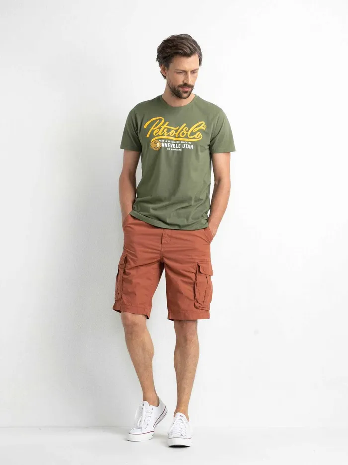 Men Shorts Petrol Industries Cargo Shorts Rustic Brown
