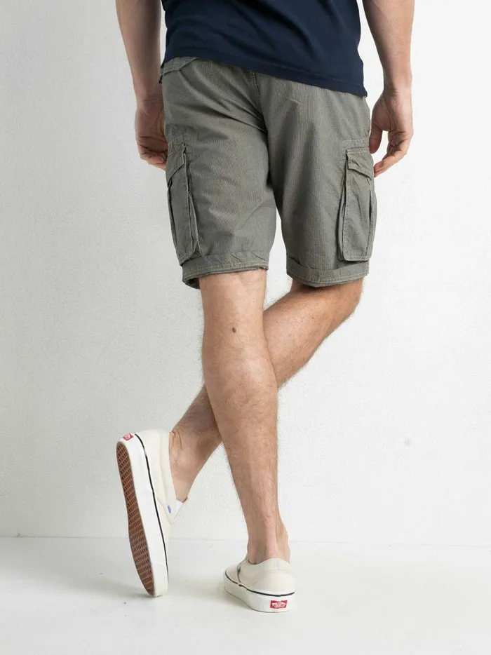 Men Shorts Petrol Industries Checked Cargo Shorts Wild Dessert