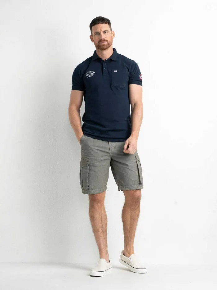 Men Shorts Petrol Industries Checked Cargo Shorts Wild Dessert