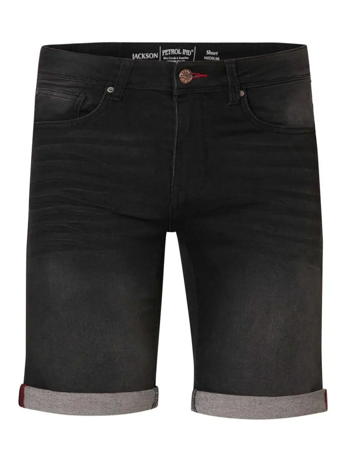 Men Shorts Petrol Industries Jackson Denim Shorts Black Stone
