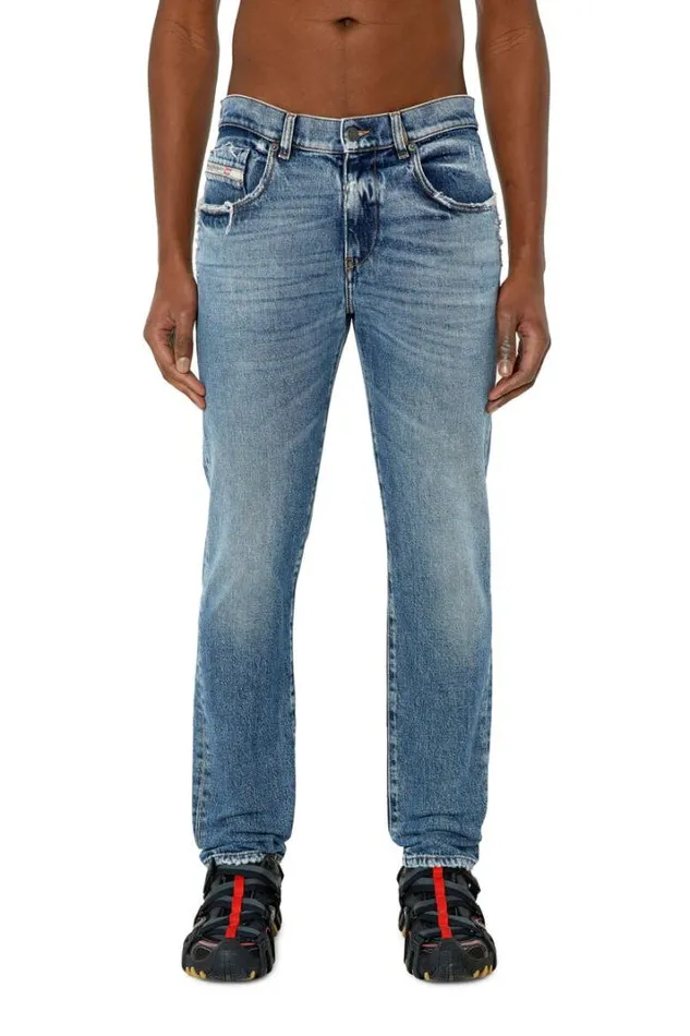 Men Slim Jeans 2019 DStrukt 09f16 Medium Blue Diesel Slim Men Slim Jeans 2019 DStrukt 09f16 Medium Blue Diesel Slim