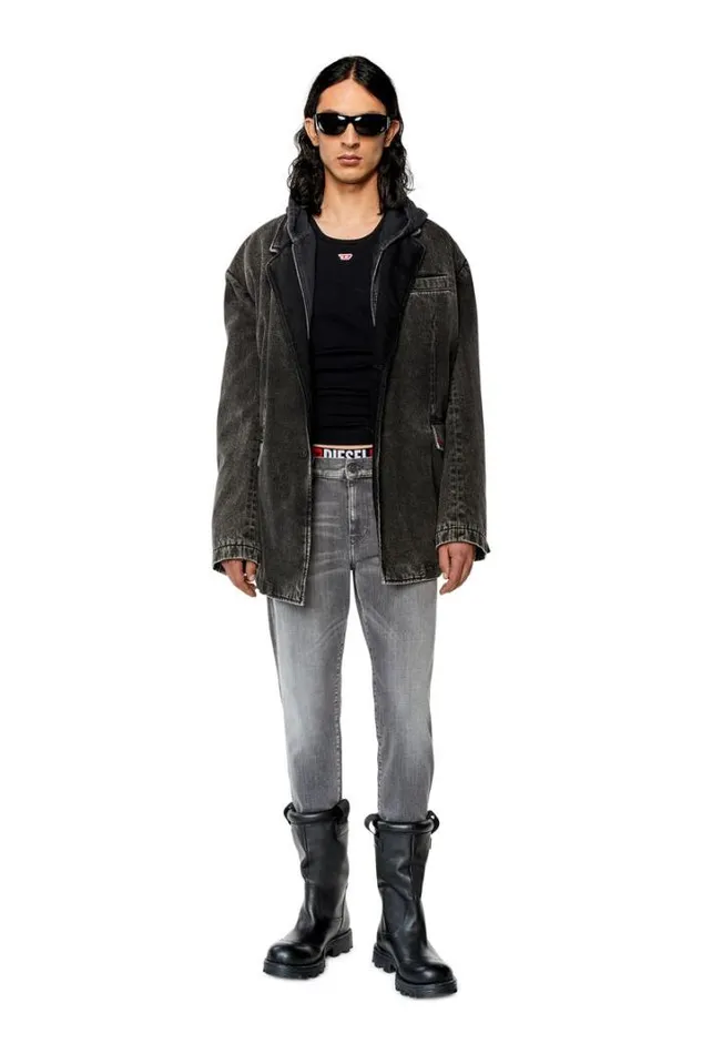 Men Slim Jeans 2019 DStrukt 09f91 Grey Diesel Slim