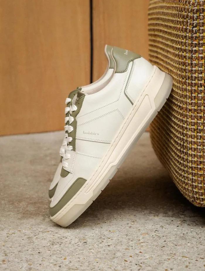 Men Sneakers Bobbies Cyrus Off White and Rosemary Men Sneakers Bobbies Cyrus Off White and Rosemary