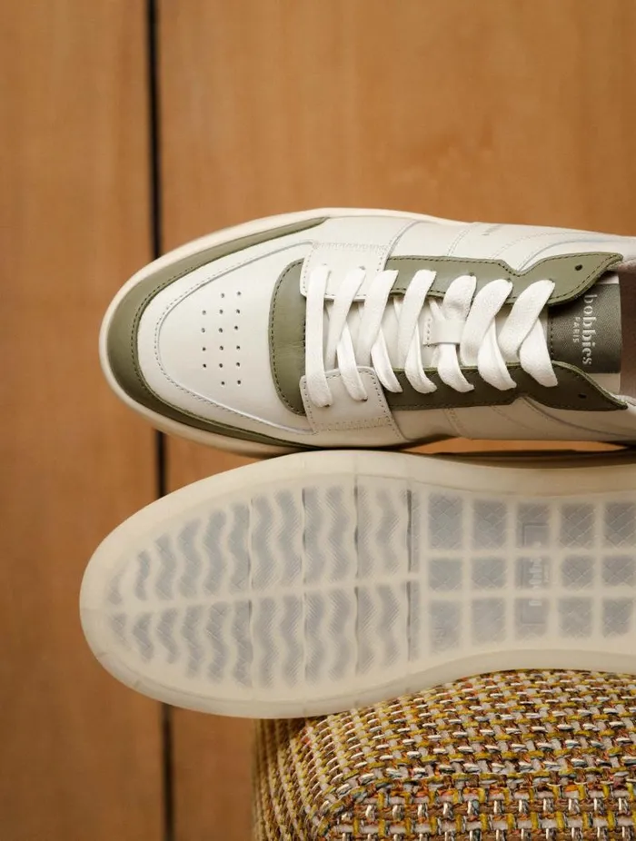 Men Sneakers Bobbies Cyrus Off White and Rosemary Men Sneakers Bobbies Cyrus Off White and Rosemary