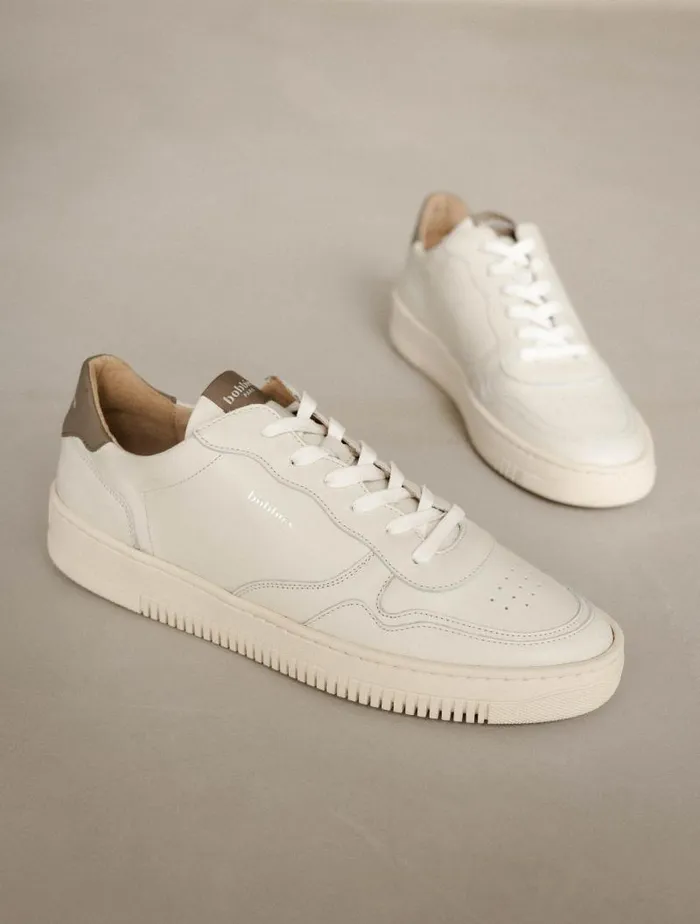 Men Sneakers Bobbies Travis Off White and Taupe
