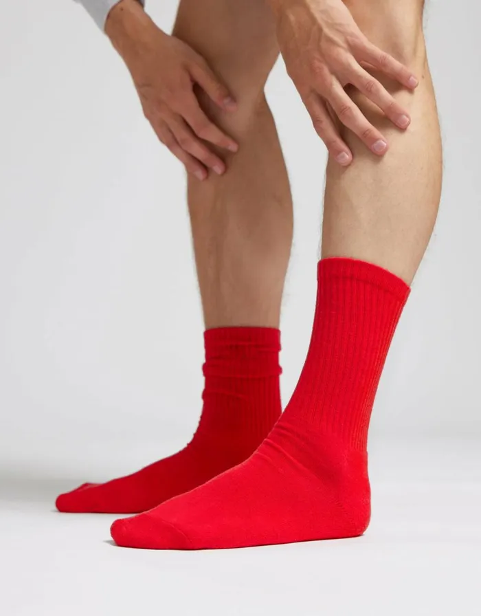 Men Socks and Colorful Standard Organic Active Sock Light Aqua