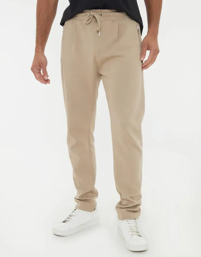 Men Stone Pique Open Hem Joggers Threadbare Joggers