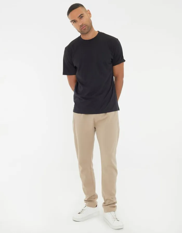 Men Stone Pique Open Hem Joggers Threadbare Joggers Men Stone Pique Open Hem Joggers Threadbare Joggers