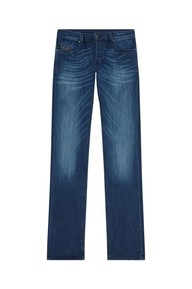 Men Straight Jeans 1985 Larkee E195w Dark Blue Diesel Straight Men Straight Jeans 1985 Larkee E195w Dark Blue Diesel Straight