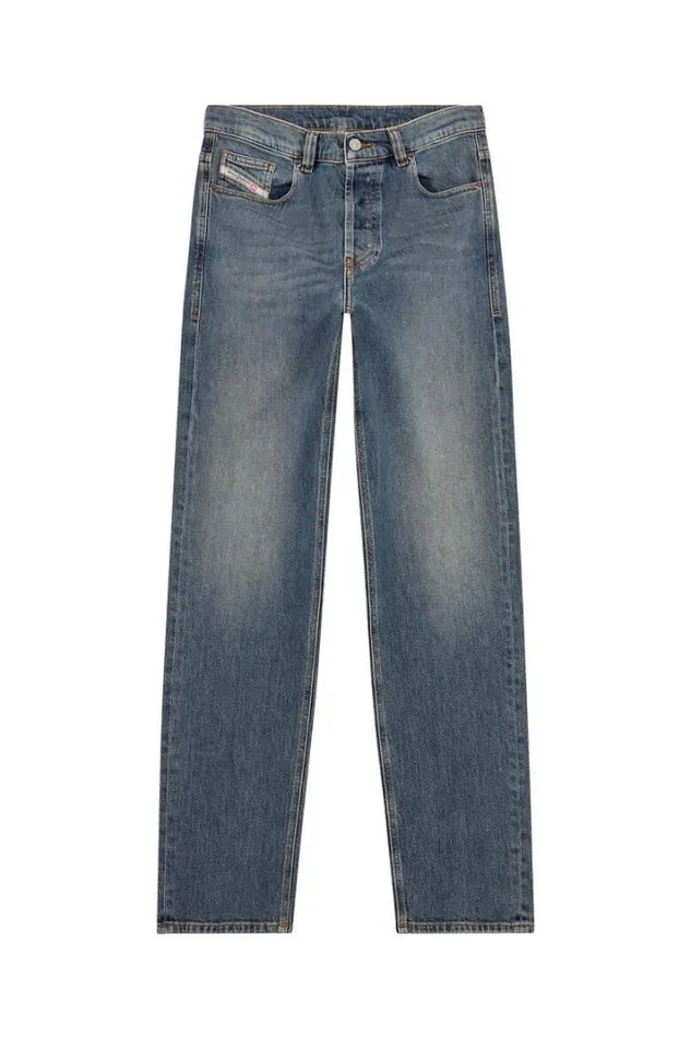Men Straight Jeans 2010 DMacs 09f74 Medium Blue Diesel Straight Men Straight Jeans 2010 DMacs 09f74 Medium Blue Diesel Straight