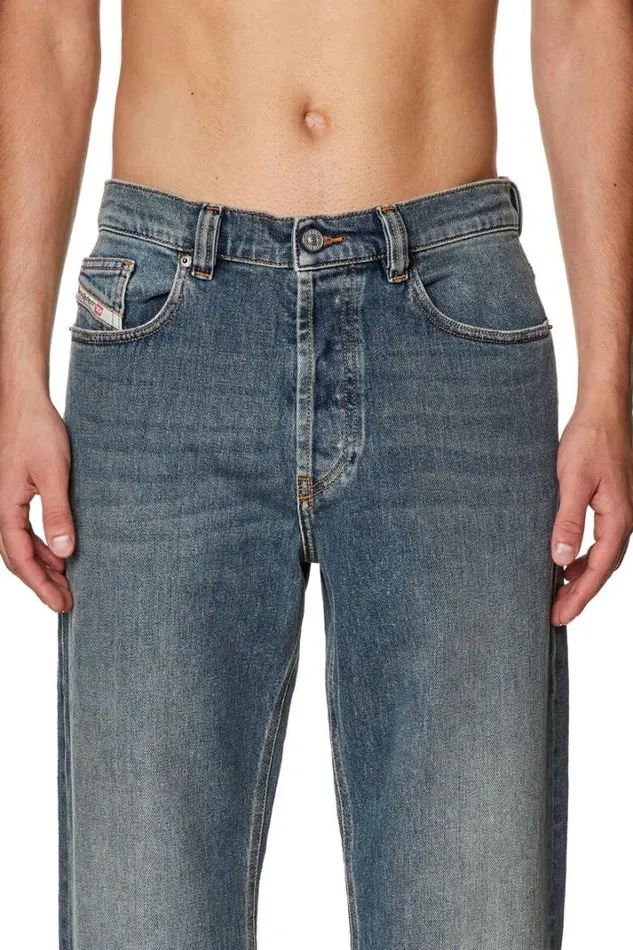 Men Straight Jeans 2010 DMacs 09f74 Medium Blue Diesel Straight Men Straight Jeans 2010 DMacs 09f74 Medium Blue Diesel Straight