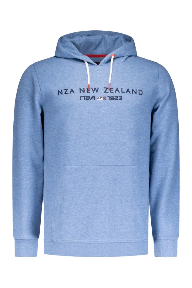Men Sweatshirts NZA New Zealand Auckland Blue Hoodie With Nza Logo 8211 Brave Blue Men Sweatshirts NZA New Zealand Auckland Blue Hoodie With Nza Logo 8211 Brave Blue
