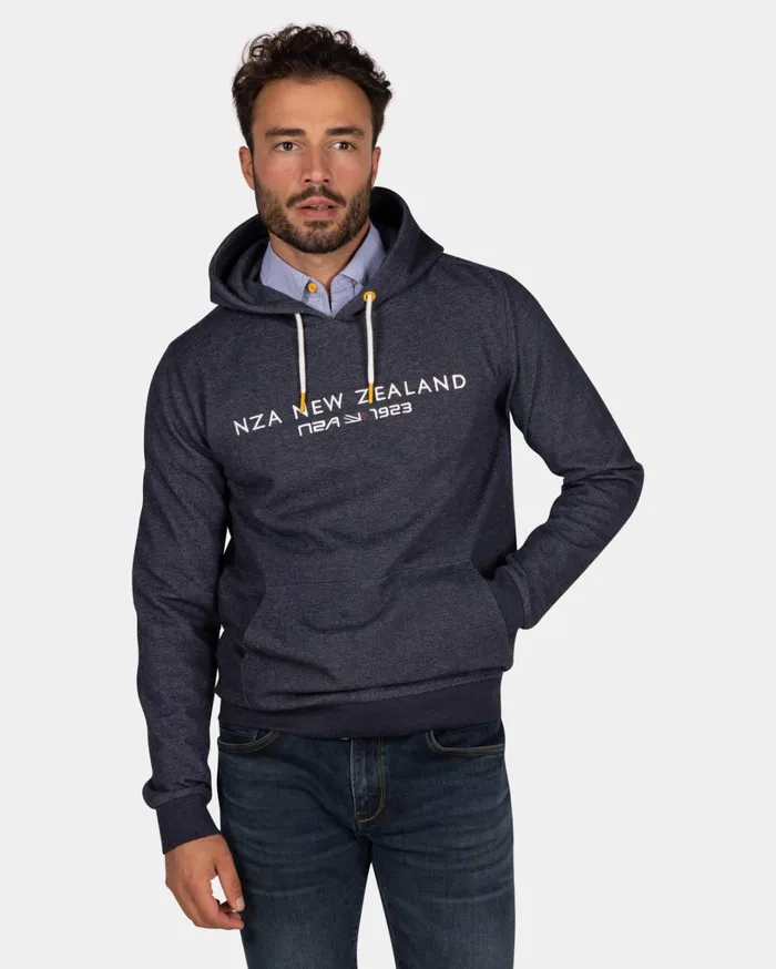 Men Sweatshirts NZA New Zealand Auckland Navy Hoodie With Logo 8211 Winter Navy Men Sweatshirts NZA New Zealand Auckland Navy Hoodie With Logo 8211 Winter Navy