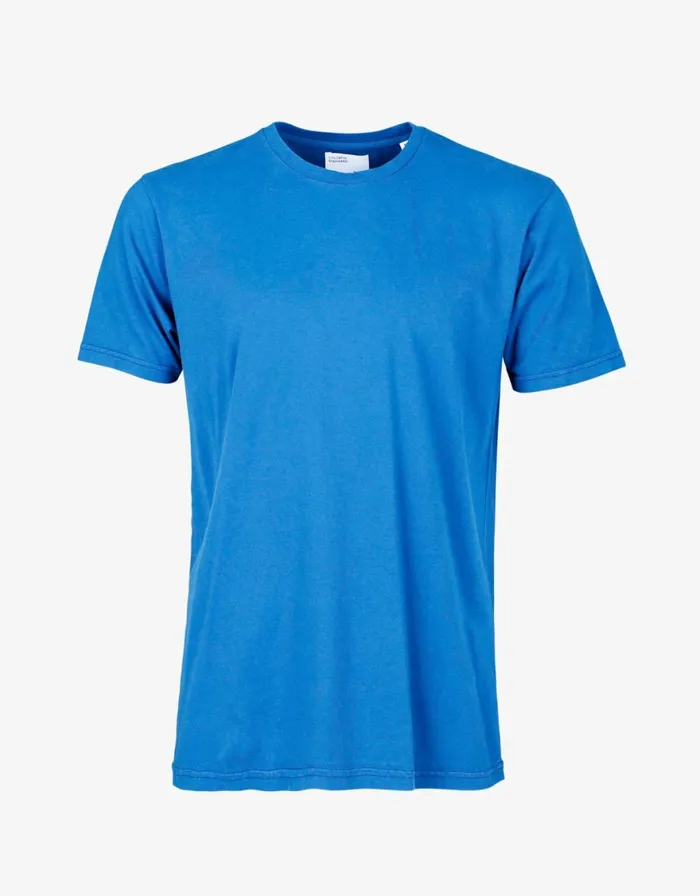 Men TShirts Colorful Standard Classic Organic Tee Pacific Blue