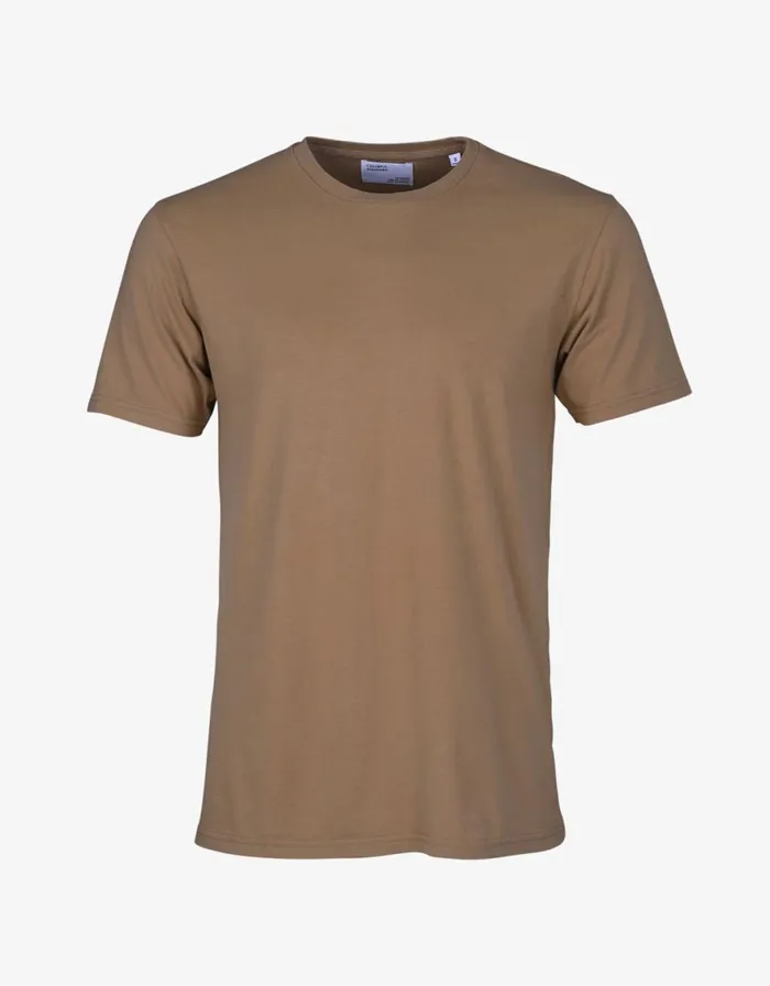 Men TShirts Colorful Standard Classic Organic Tee Sahara Camel