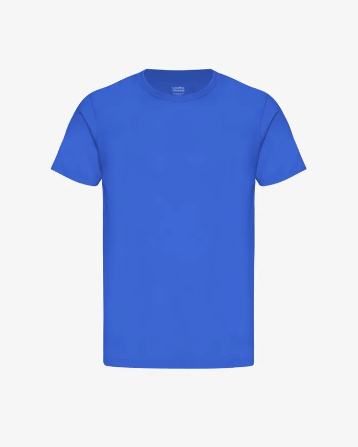 Men TShirts Colorful Standard Classic Organic Tee Sapphire Blue