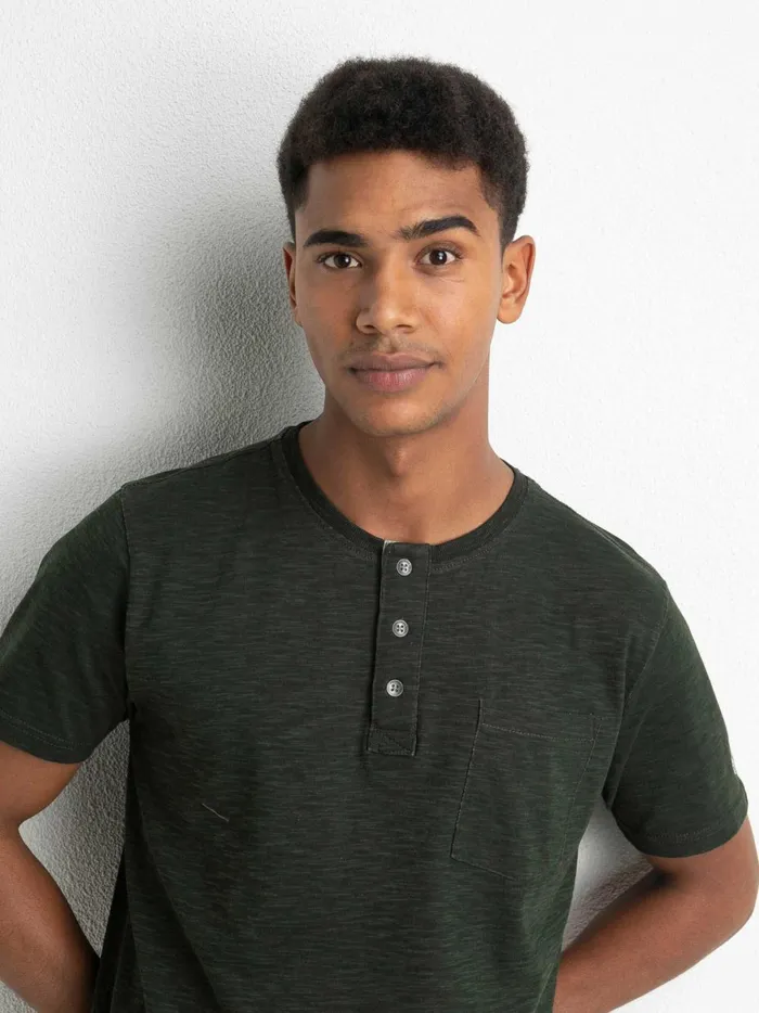 Men TShirts Petrol Industries Marl TShirt Forest Night