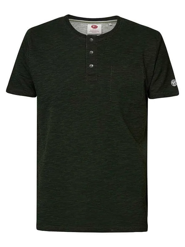 Men TShirts Petrol Industries Marl TShirt Forest Night