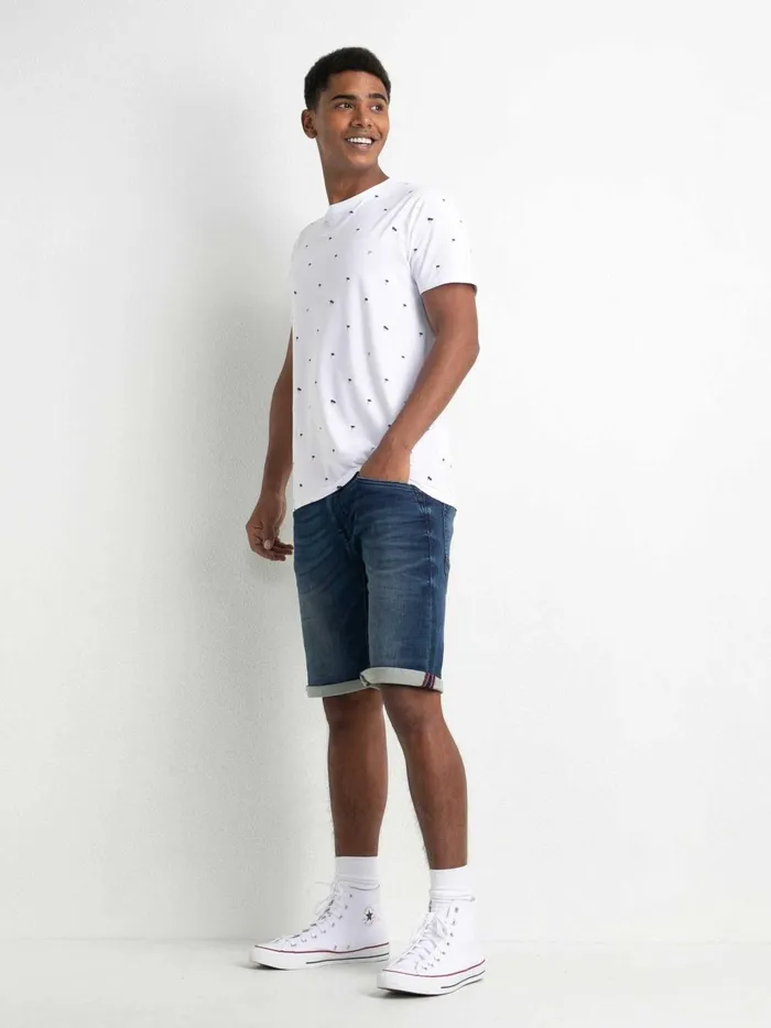 Men TShirts Petrol Industries Summery TShirt Bright White