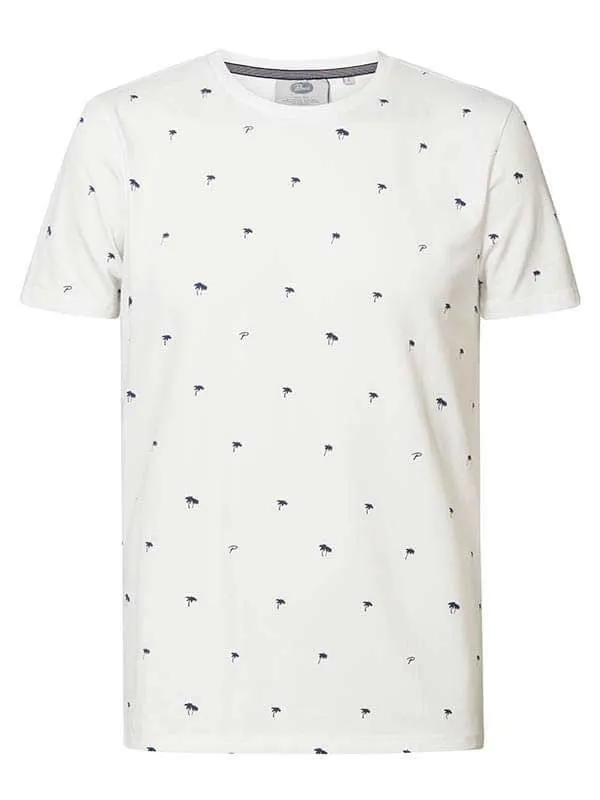 Men TShirts Petrol Industries Summery TShirt Bright White
