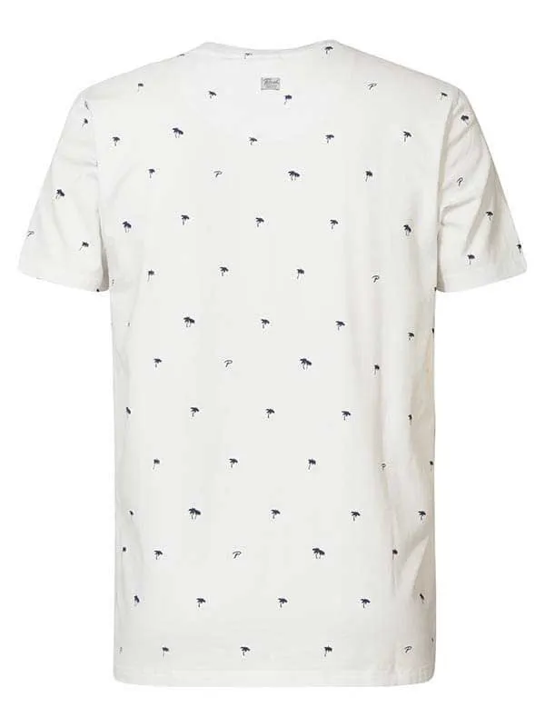 Men TShirts Petrol Industries Summery TShirt Bright White