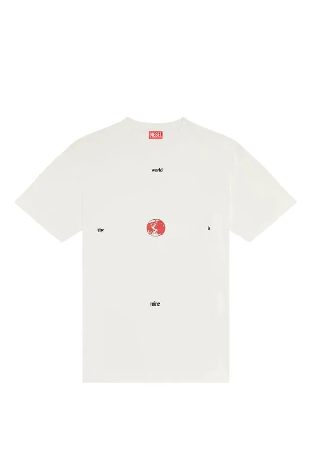 Men TWashL9 White Diesel Tshirts Men TWashL9 White Diesel Tshirts