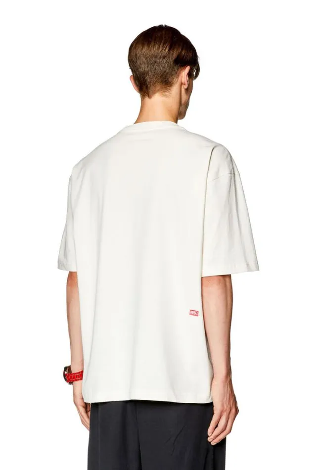 Men TWashL9 White Diesel Tshirts Men TWashL9 White Diesel Tshirts