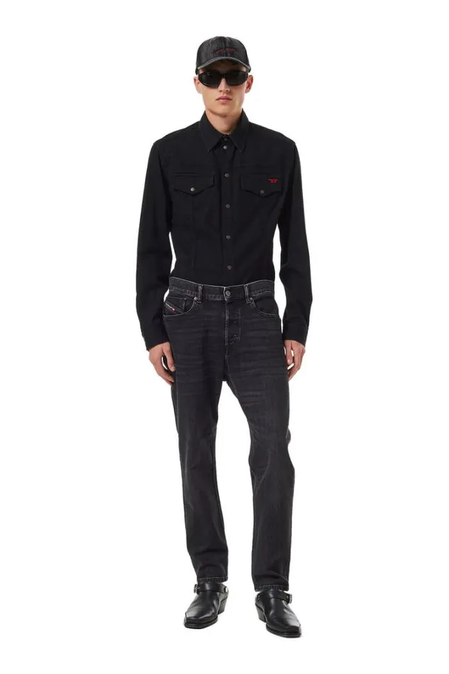 Men Tapered Jeans 2005 DFining 09b83 Blackdark Grey Diesel Tapered