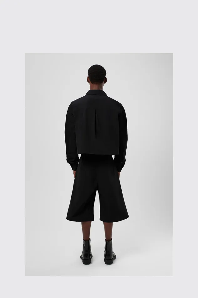 Men Tech Shorts Black CottonNylon Shorts Camper TrousersandShorts Men Tech Shorts Black CottonNylon Shorts Camper TrousersandShorts