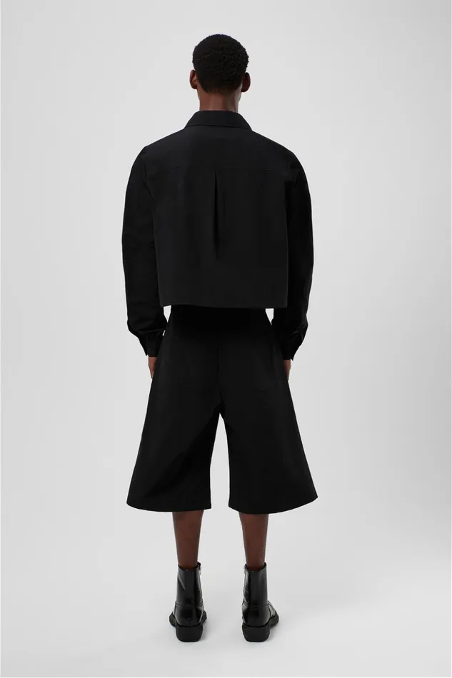Men Tech Shorts Black CottonNylon Shorts Camper TrousersandShorts Men Tech Shorts Black CottonNylon Shorts Camper TrousersandShorts