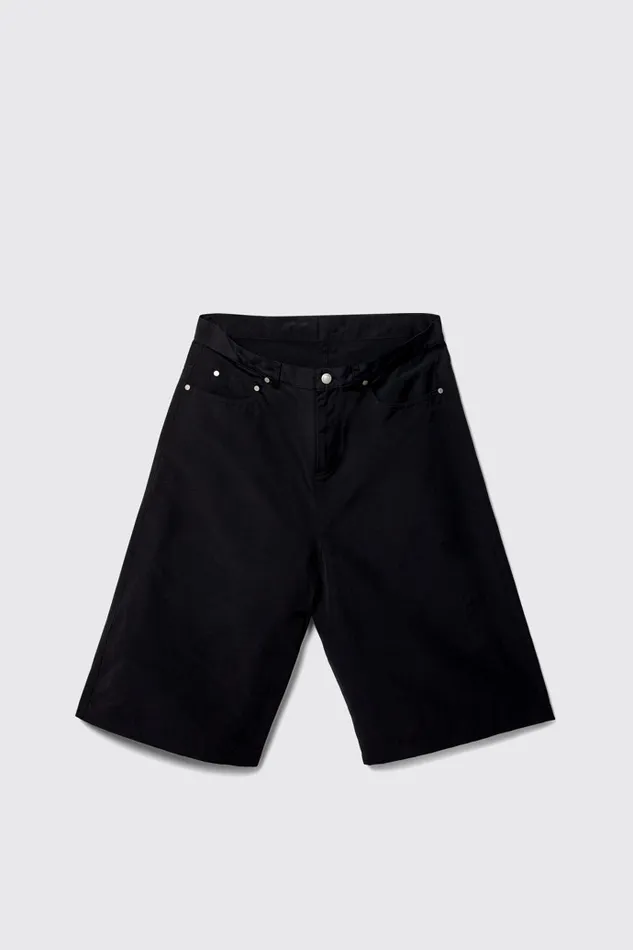 Men Tech Shorts Black CottonNylon Shorts Camper TrousersandShorts Men Tech Shorts Black CottonNylon Shorts Camper TrousersandShorts